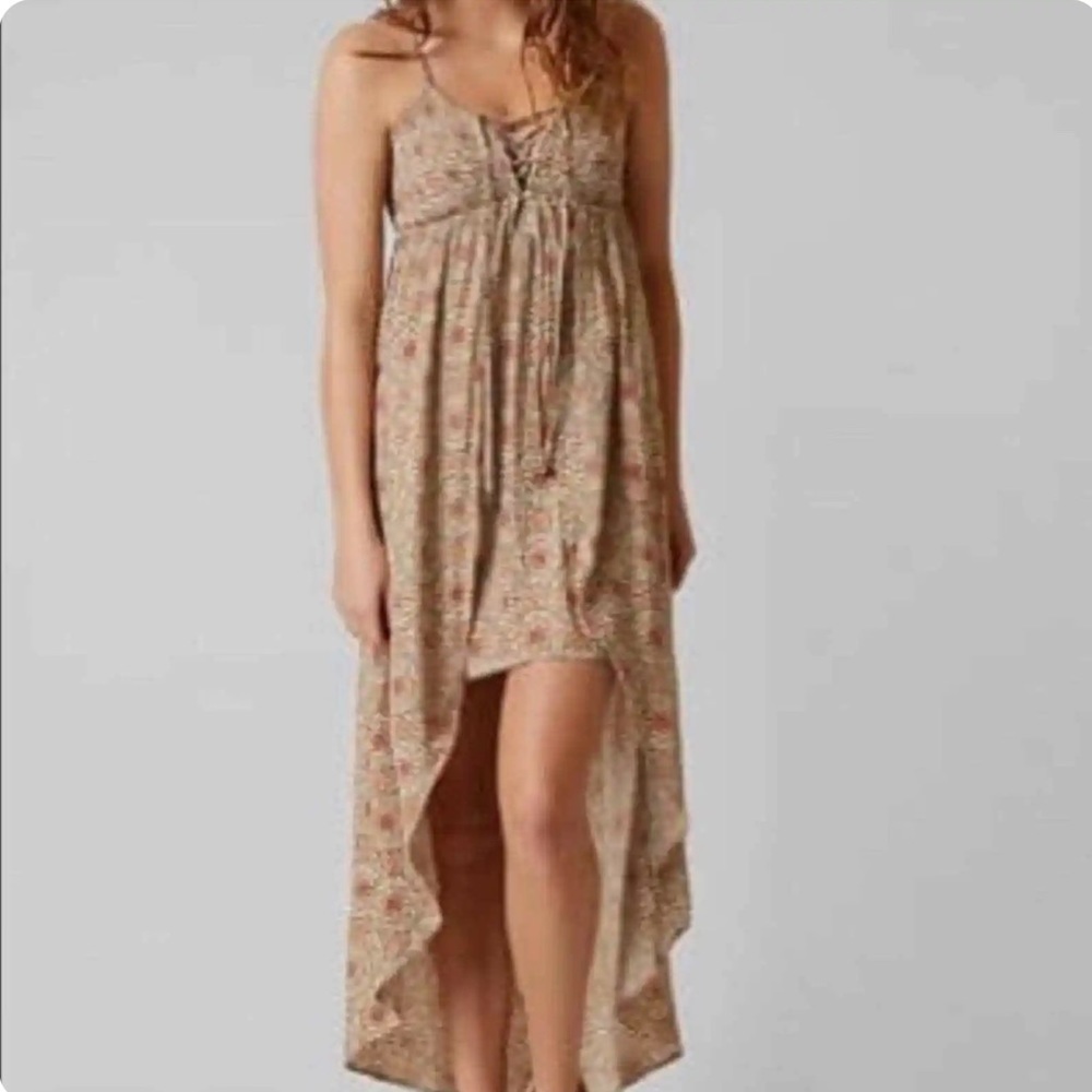 Coco + Jaimeson Asymmetrical Tie Front Dress Size Medium